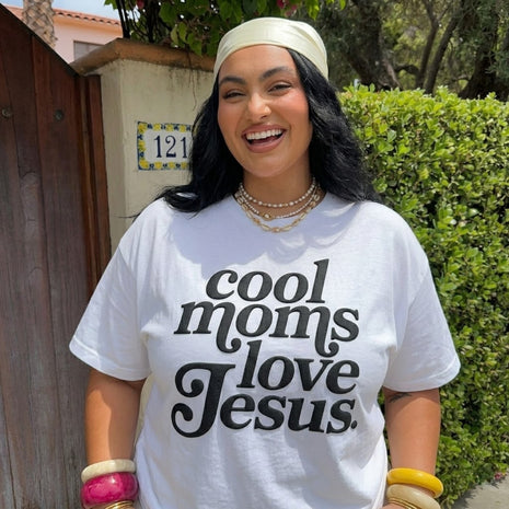 PUFF Cool Moms Love Jesus Graphic T-shirt