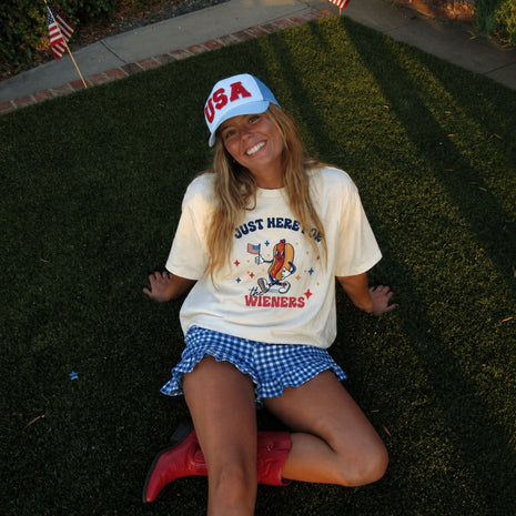 Just Here For the Wieners T-shirt