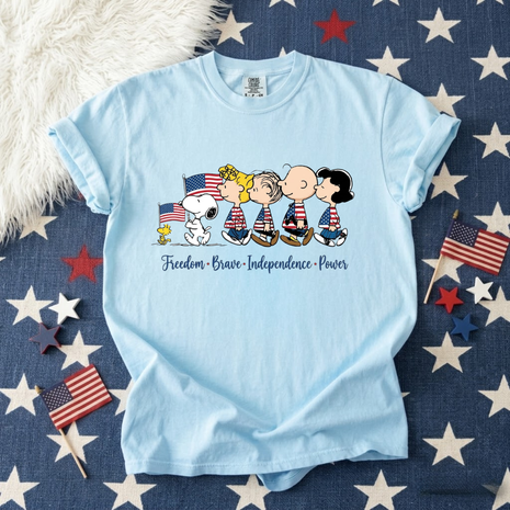 America Freedom Brave Independence Power T-shirt