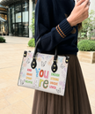You Are Enough Inspirational Leather Handbag