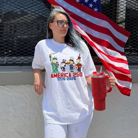 America 250th Anniversary Patriotic T-shirt