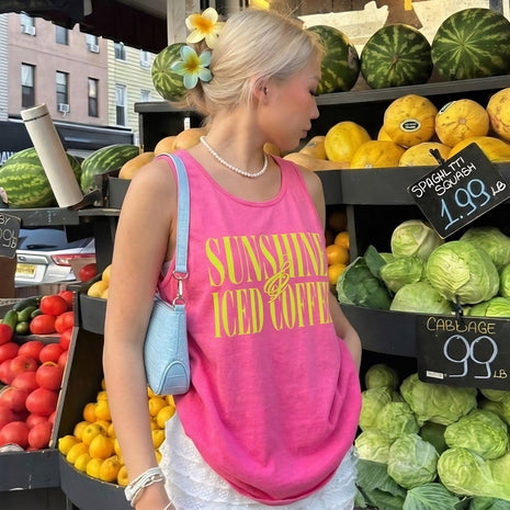 Sunshine & Iced Coffee Tank Top