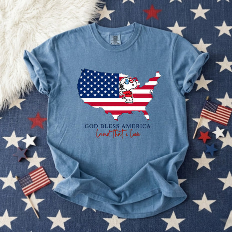 God Bless America Flag T-shirt