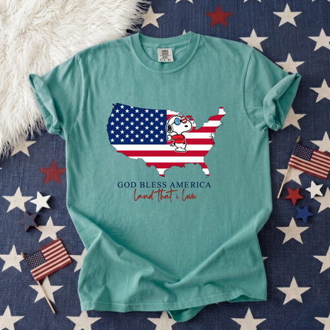 God Bless America Flag T-shirt
