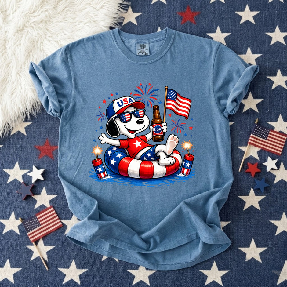 Patriotic Dogs 4th of July T-shirt