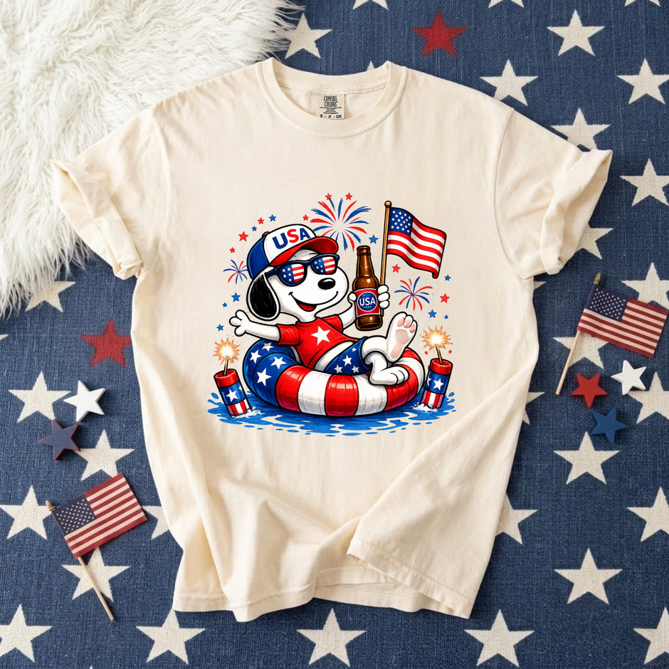 Patriotic Dogs 4th of July T-shirt
