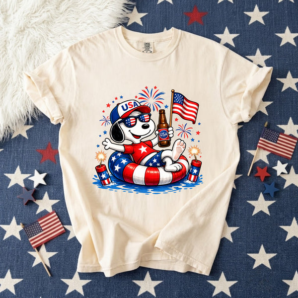 Patriotic Dogs 4th of July T-shirt