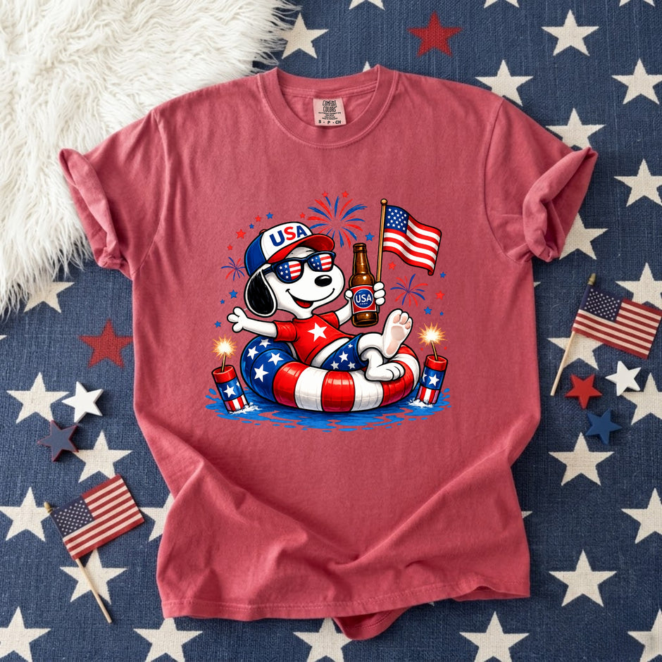 Patriotic Dogs 4th of July T-shirt