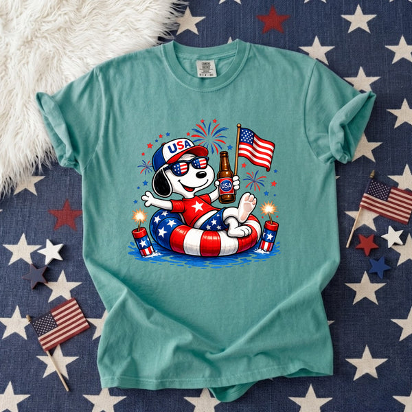 Patriotic Dogs 4th of July T-shirt
