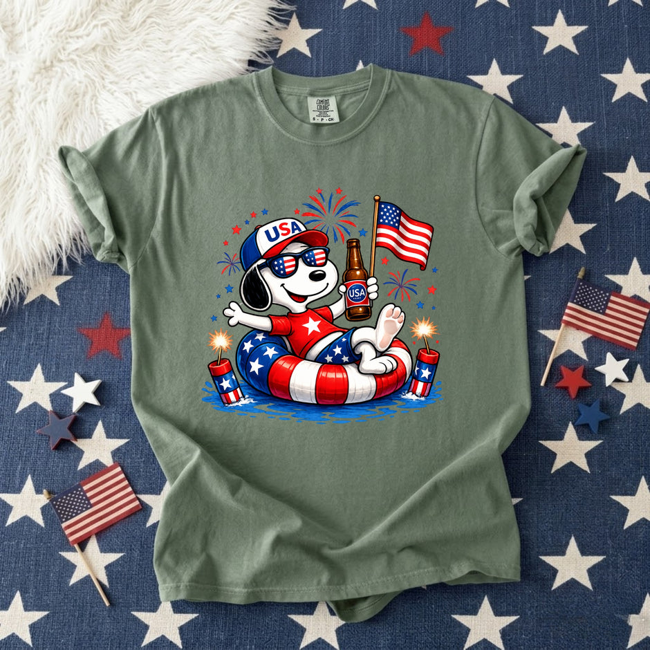 Patriotic Dogs 4th of July T-shirt