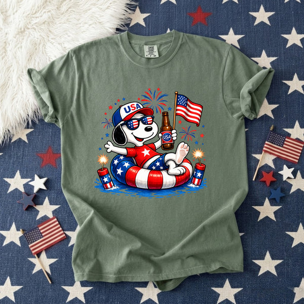 Patriotic Dogs 4th of July T-shirt