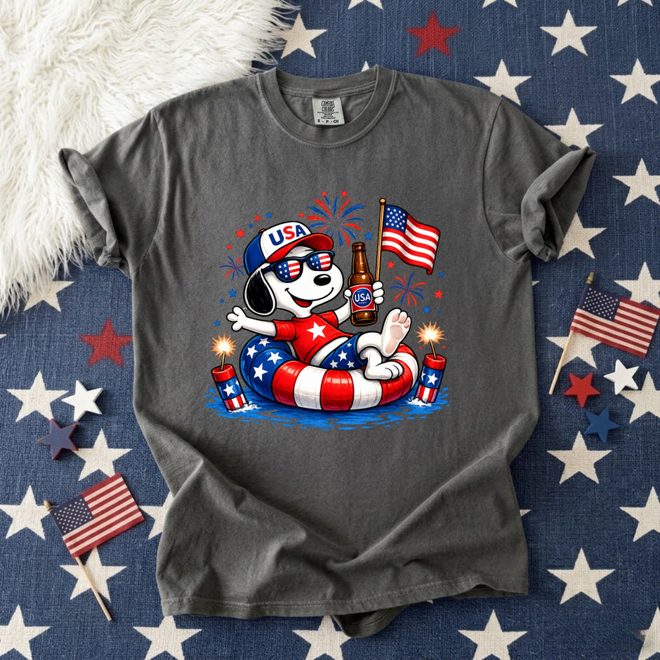 Patriotic Dogs 4th of July T-shirt