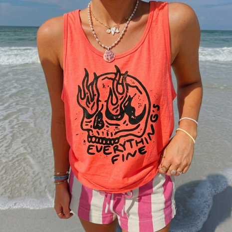 Everything Is Fine Comfort Colors Tank Top