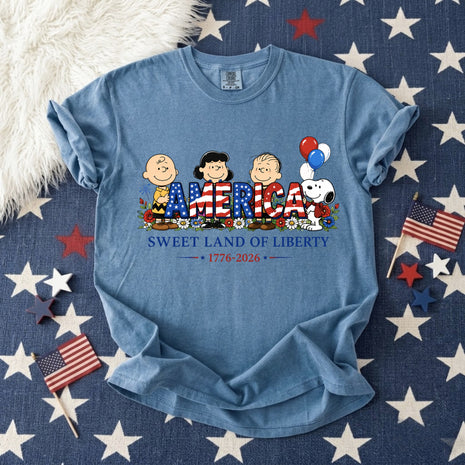 America Liberty Patriotic Graphic T-shirt