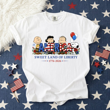 America Liberty Patriotic Graphic T-shirt