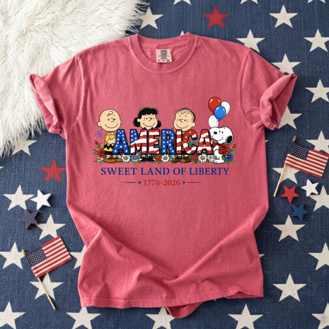 America Liberty Patriotic Graphic T-shirt