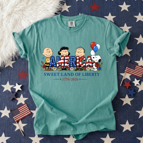 America Liberty Patriotic Graphic T-shirt
