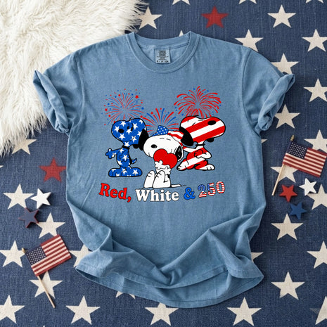 Red White & 250th Anniversary T-shirt