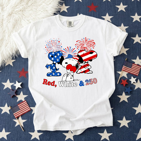Red White & 250th Anniversary T-shirt
