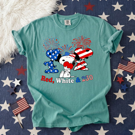 Red White & 250th Anniversary T-shirt