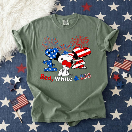 Red White & 250th Anniversary T-shirt