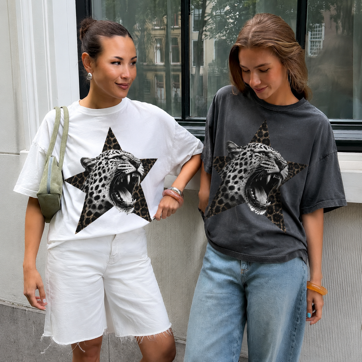 Wild Leopard Star T-Shirt