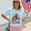 Freedom 250 Years Cowgirl Graphic T-Shirt