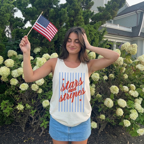 Stars and Stripes Patriotic Tank Top