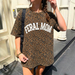 PUFF 'FERAL MOM' Leopard T-shirt