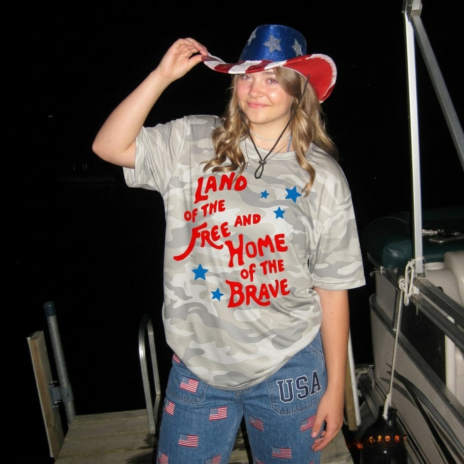 All Over Print Celebrate Freedom 4th of July T-shirt