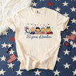 Puppy Patriotic Cartoon 250 Years T-shirt