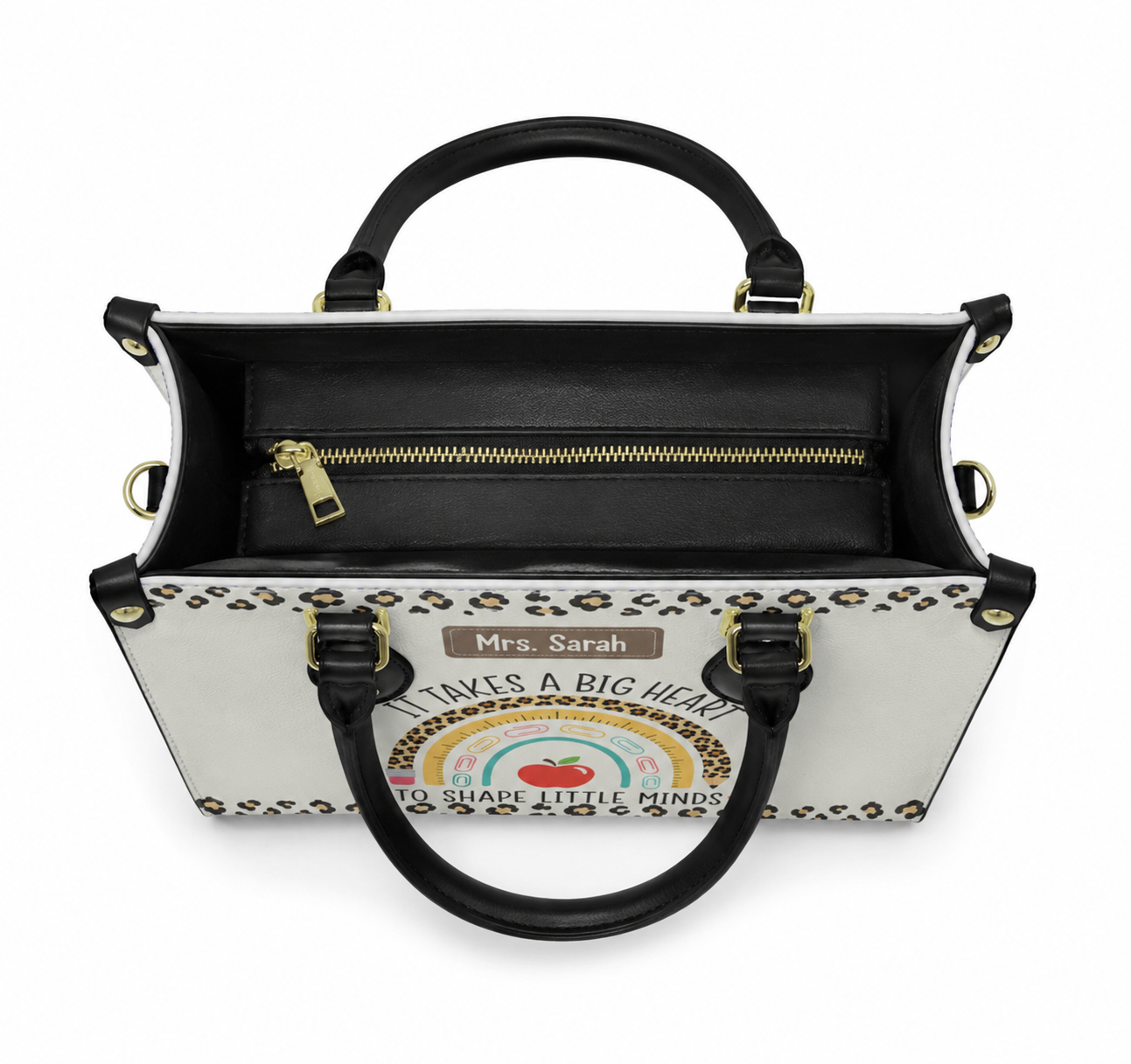 Personalized It Takes A Big Heart Teacher Handbag