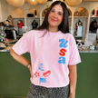 USA Doodles Graphic T-Shirt