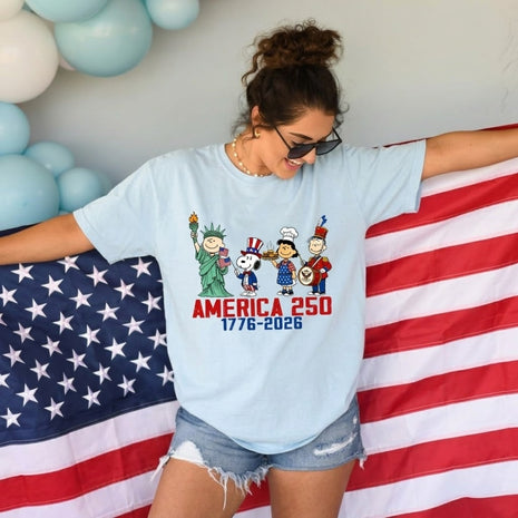 America 250th Anniversary Patriotic T-shirt