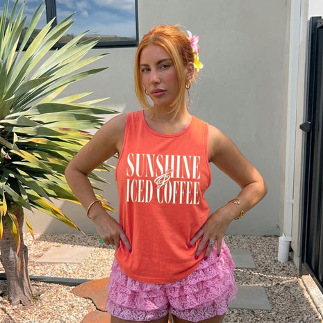 Sunshine & Iced Coffee Tank Top