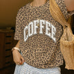 PUFF Coffee Leopard T-shirt