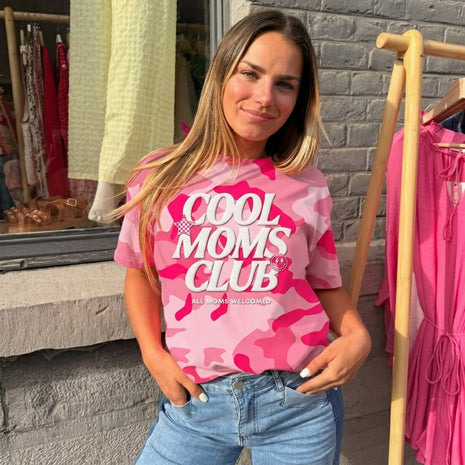 PUFF All Mom Welcome Pink Camo T-shirt