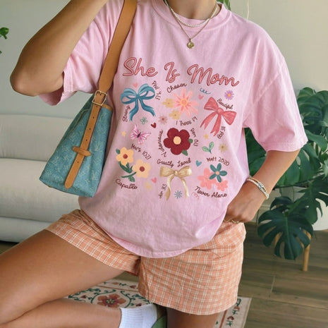 She Is Mom Coquette T-shirt