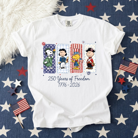 USA 250 Years Patriotic 4th of July T-shirt