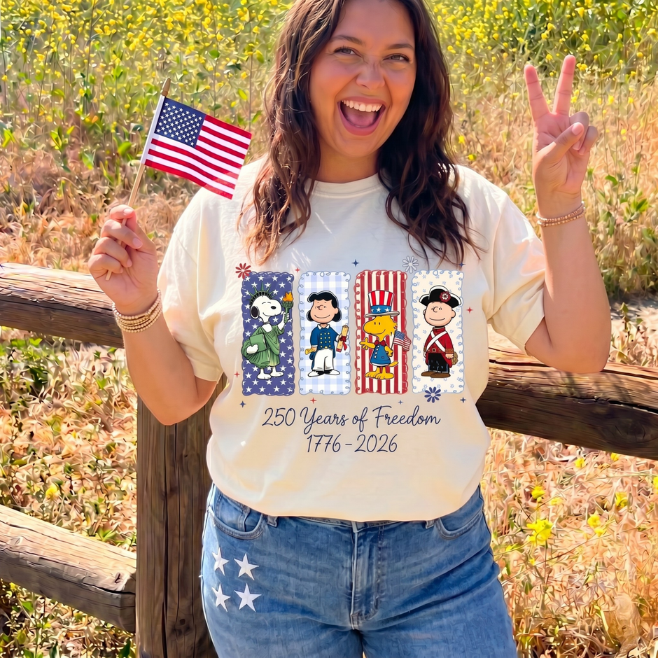 USA 250 Years Patriotic 4th of July T-shirt