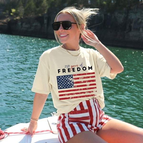 American Flag 250 Years Patriotic T-shirt