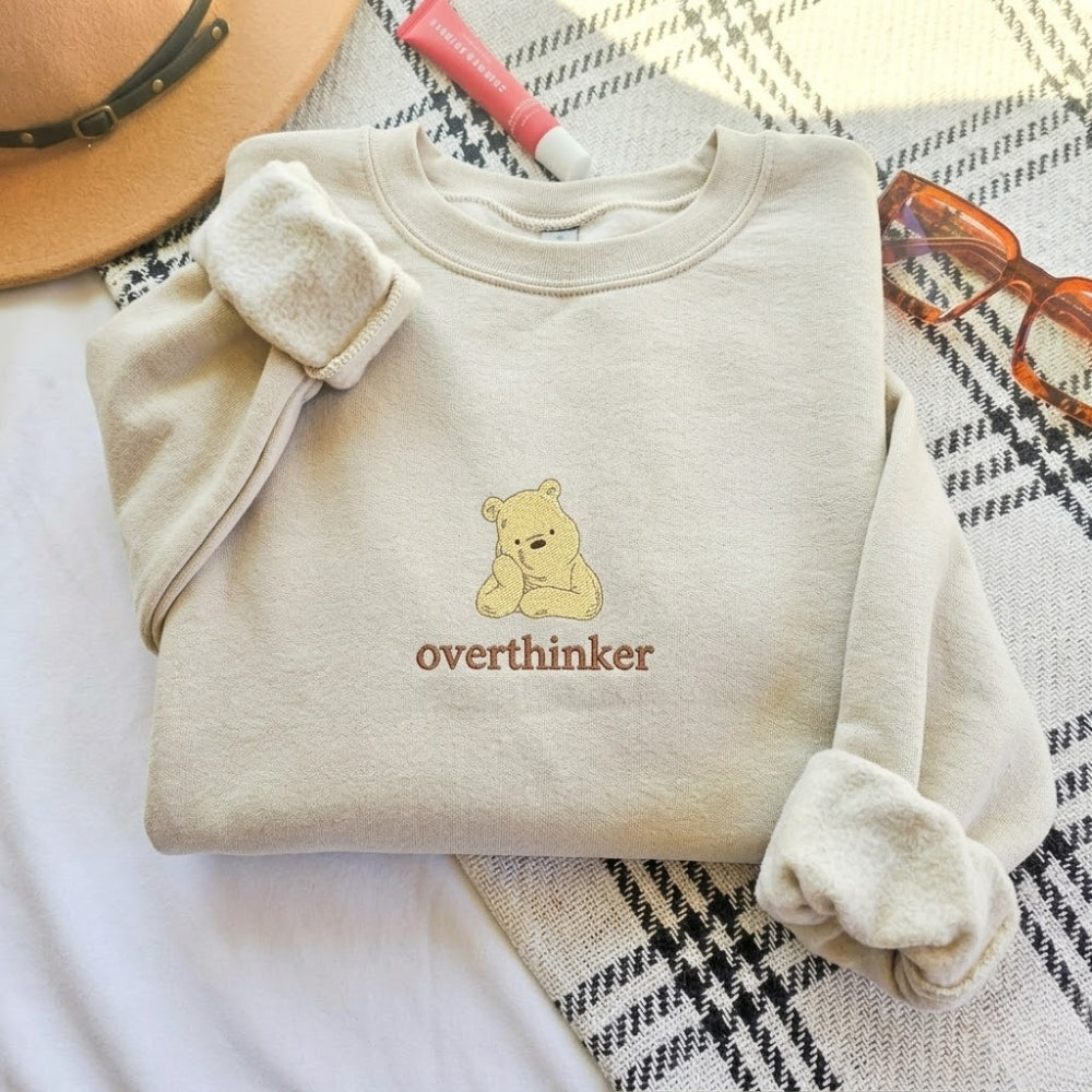 Embroidered Mama Bear Overthinking Sweatshirt