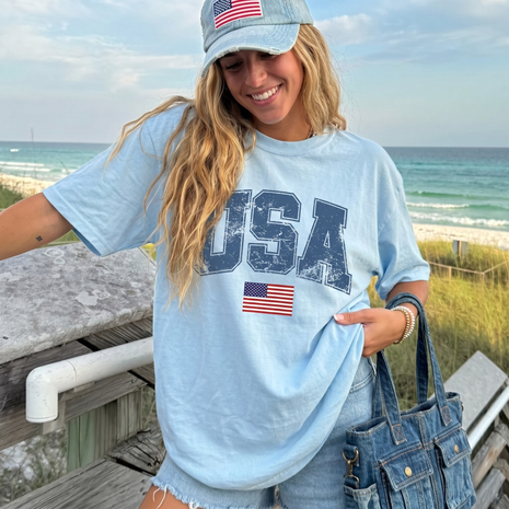 Vintage USA Flag 4th of July T-shirt