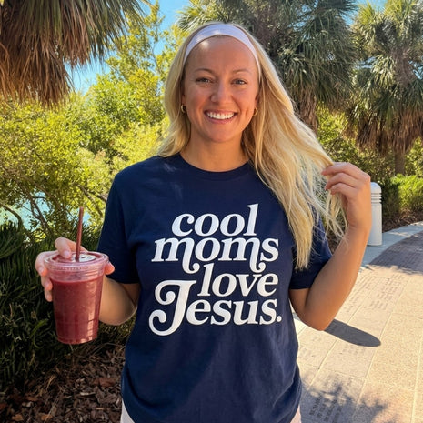 PUFF Cool Moms Love Jesus Graphic T-shirt