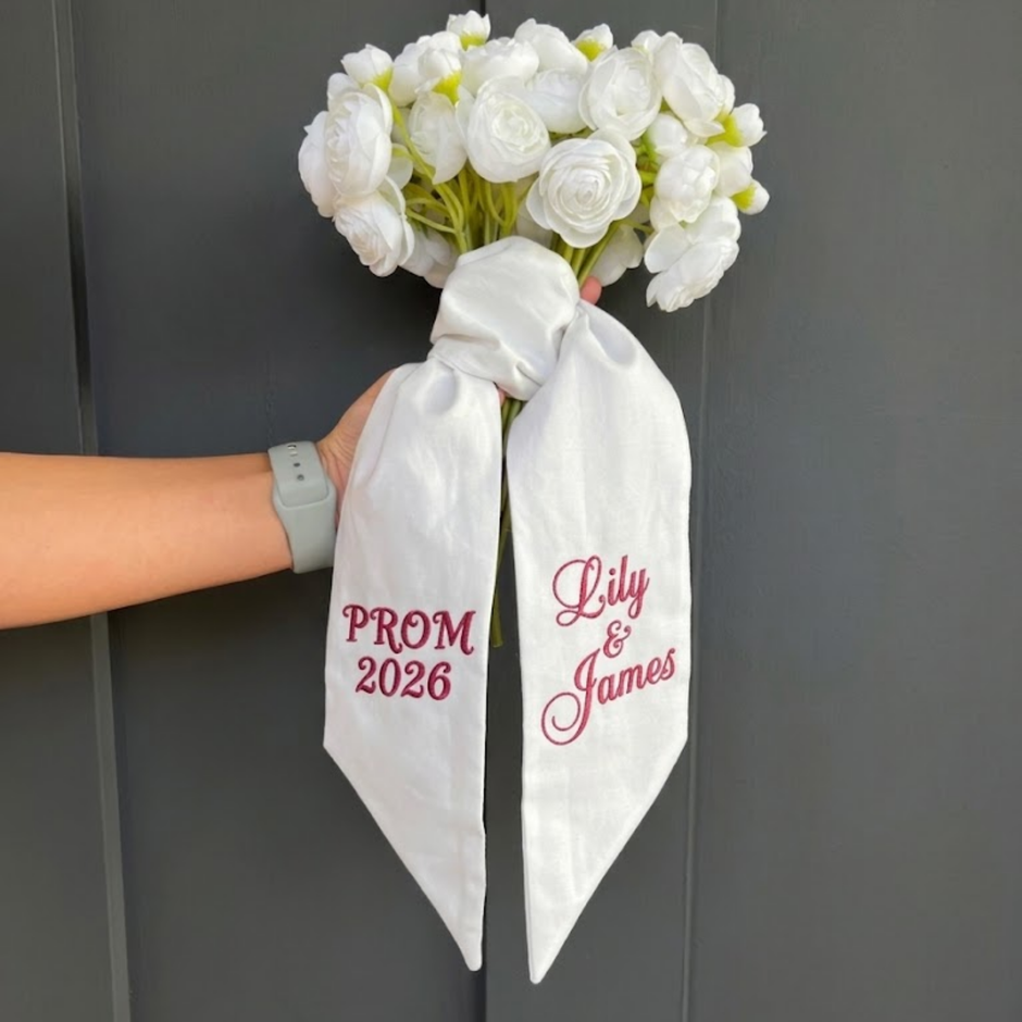 Personalized Name Prom 2026 Bouquet Sash