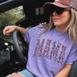 Boho Mama Flower Graphic T-shirt