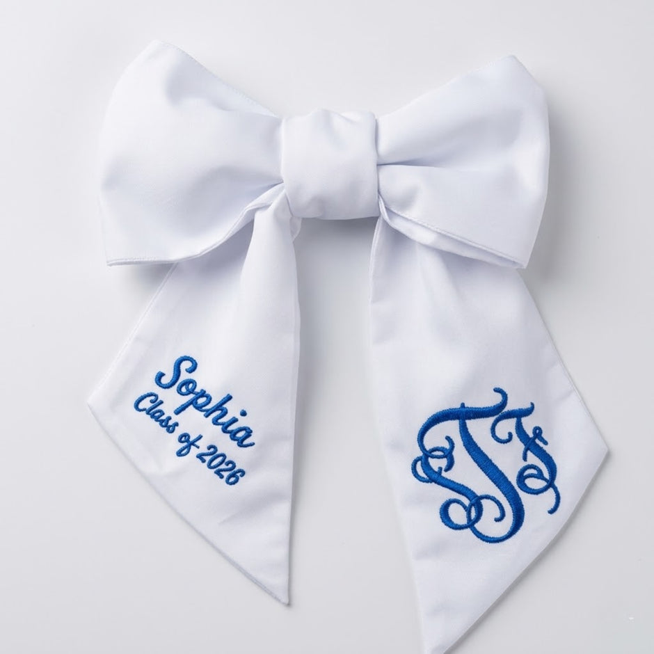 Personalized Graduation Bouquet Sash Custom Name Ribbon