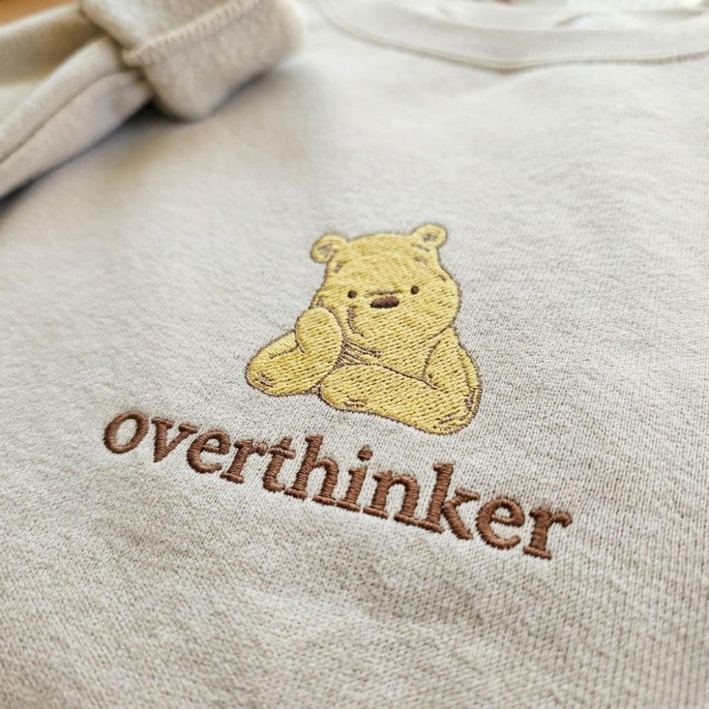 Embroidered Mama Bear Overthinking Sweatshirt