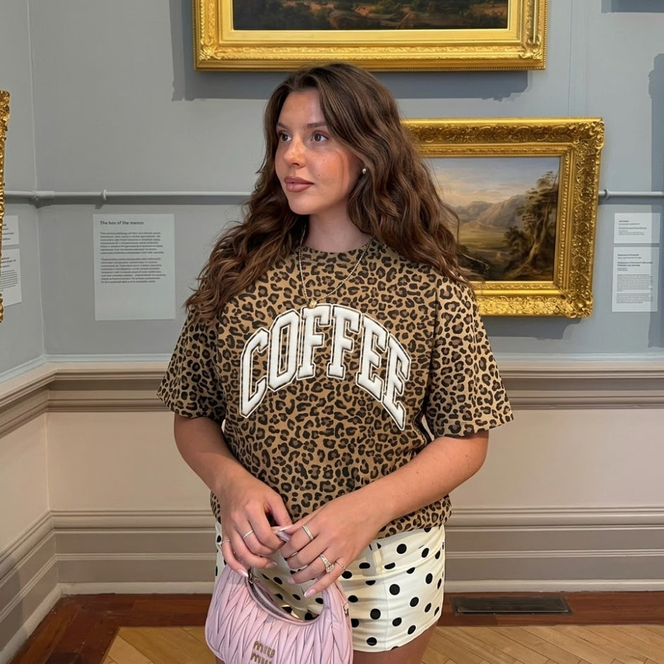 PUFF Coffee Leopard T-shirt