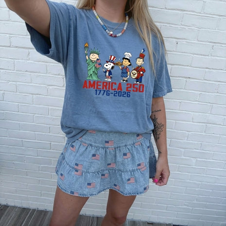 America 250th Anniversary Patriotic T-shirt